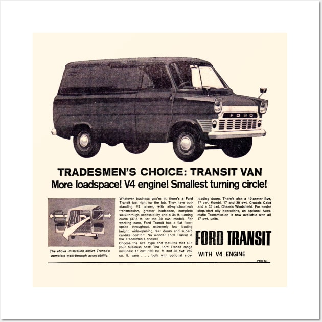 FORD TRANSIT - THE TRADESMAN'S CHOICE Wall Art by Throwback Motors